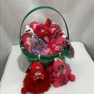 NWT sleeping baby  Fur Keychain 10 pcs will come in a package all new